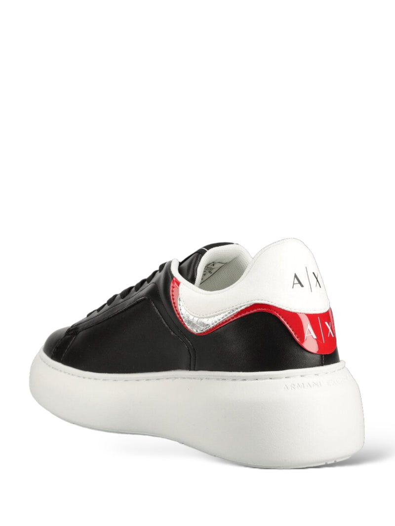 Armani Exchange Sneakers Xdx108 Black+red+op.wht