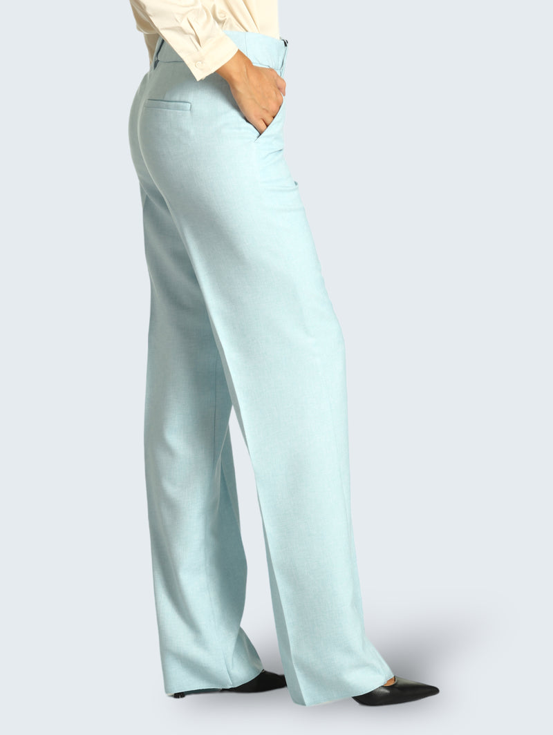 Marella Pantaloni Macro Azzurro