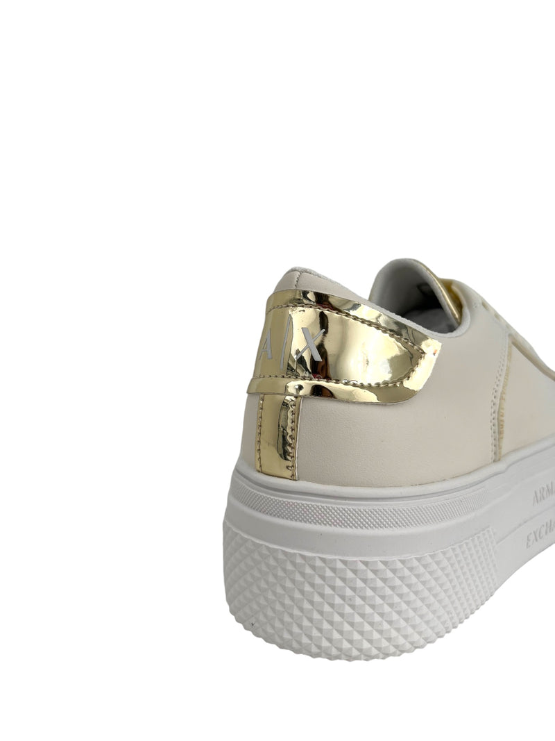 Armani Exchange Sneakers Xdx116 Off White+Light Gold